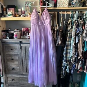 Elegant Lavender Evening Gown